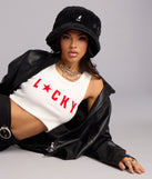 Kangol Faux Fur Shearling Bucket Hat