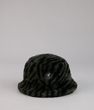 Kangol Zebra Print Faux Fur Bucket Hat