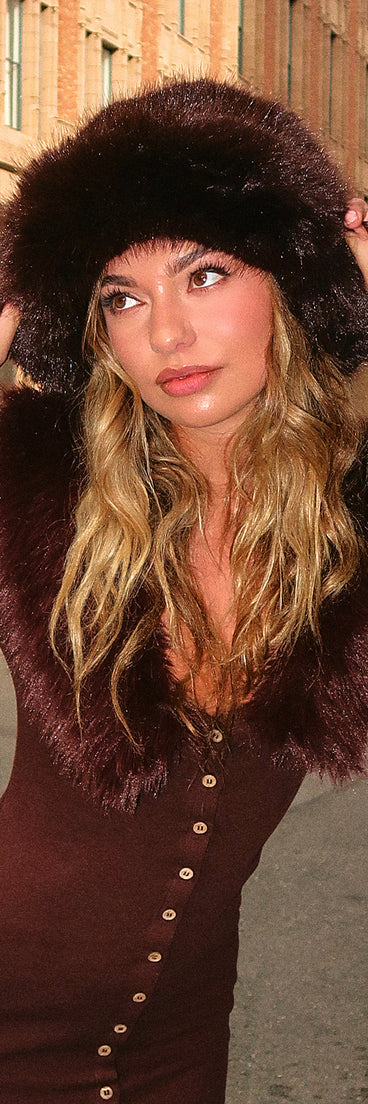 Cozy Bliss Faux Fur Bucket Hat