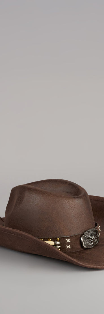 Desert Daydream Faux Leather Cowboy Hat