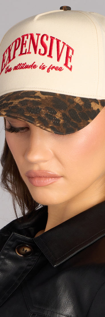 Expensive Attitude Leopard Baseball Cap