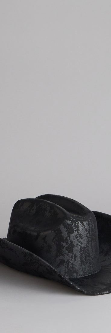 Midnight Outlaw Distressed Cowboy Hat