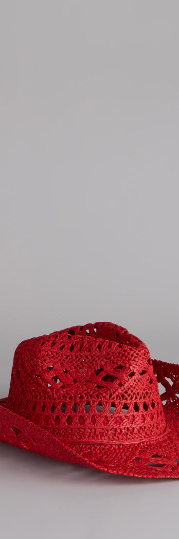 Rodeo Ready Straw Cowboy Hat