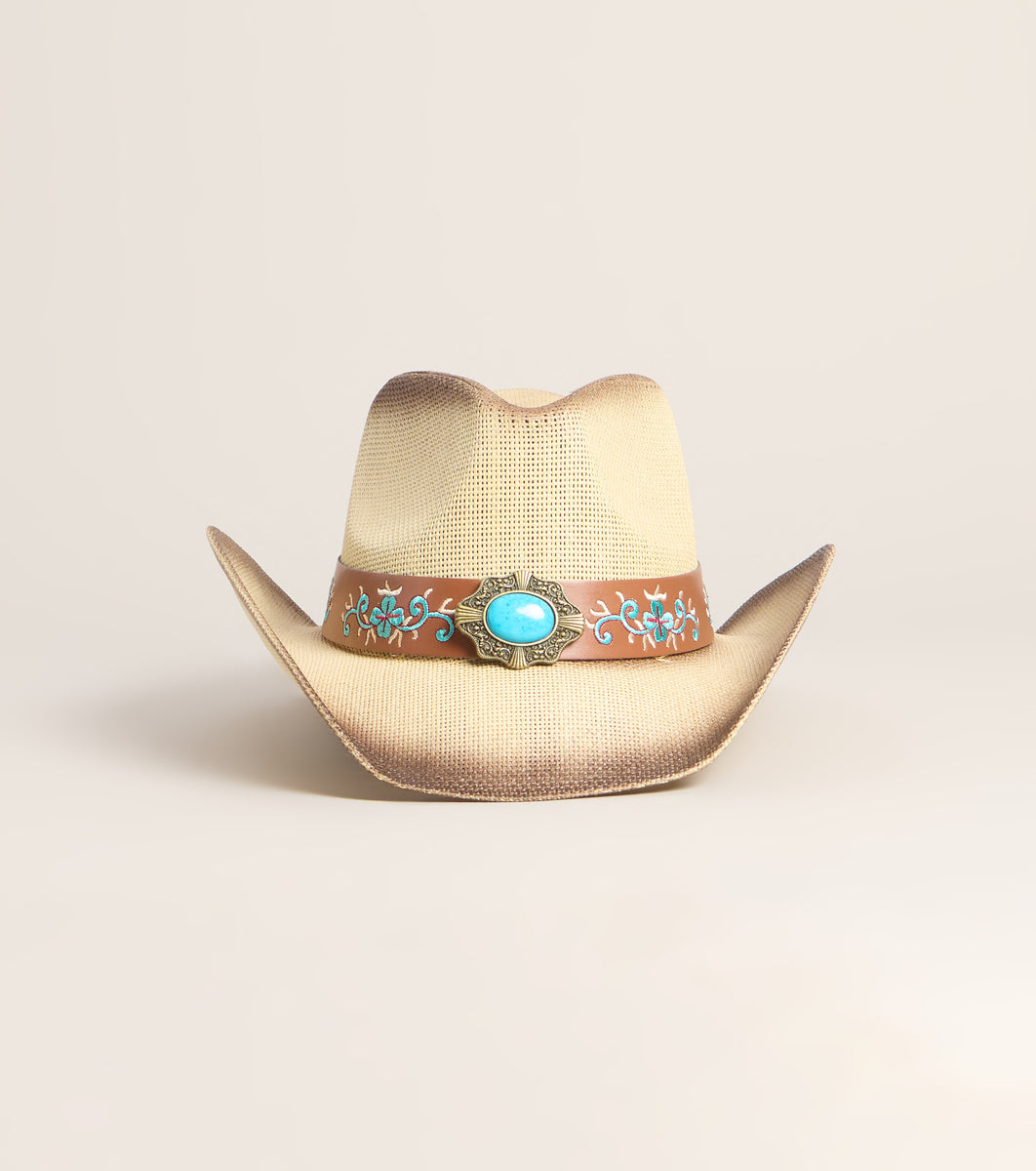 Rustic Desert Hat Desert Trend Straw Cowboy Hat & Windsor