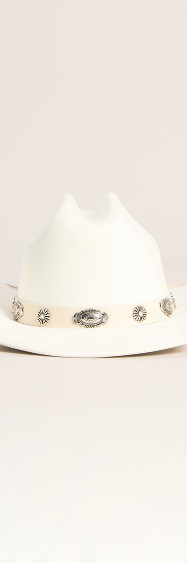 Western Drama Floral Concho Cowboy Hat