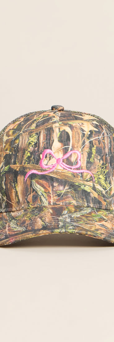Camo Crush Bow Trucker Hat