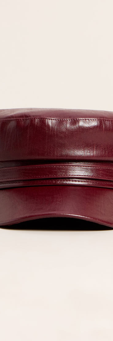 Everyday Edge Faux Leather Cabby Hat