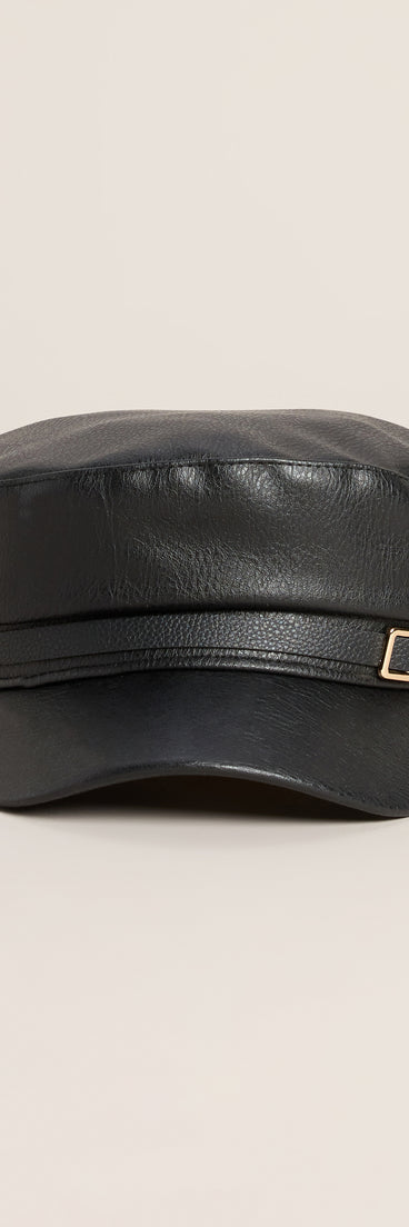 City Limits Faux Leather Cabby Hat