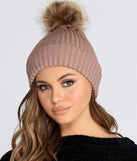 Keep It Warm Pom Knit Beanie