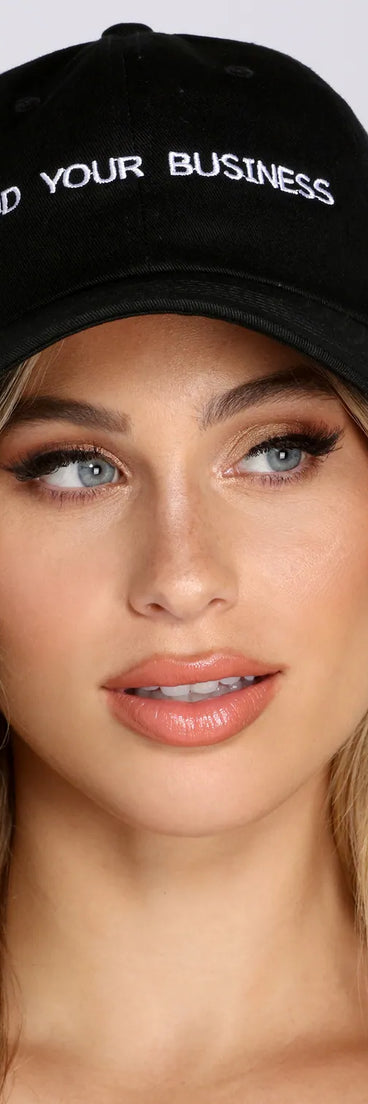 Mind Your Business Script Cap