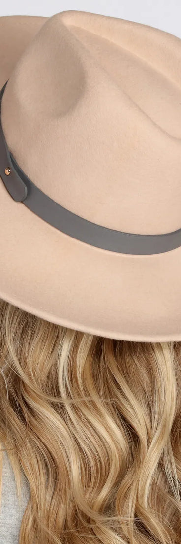 All You Need Wide-Brim Fedora Hat