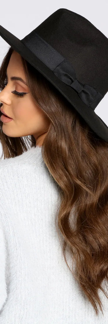Faux Wool Panama Hat