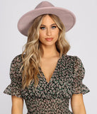 Wide Brim Belted Panama Hat