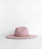 Wide Brim Belted Panama Hat
