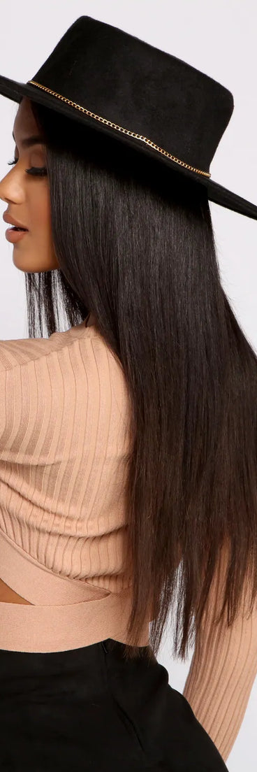 A Touch of Chic Boater Hat