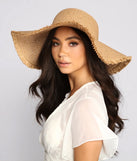 Summer Glow Floppy Straw Hat