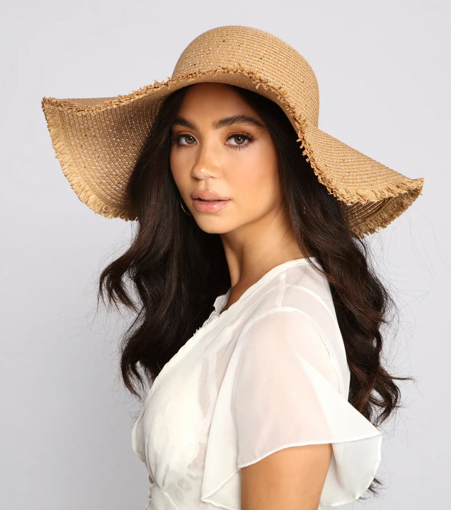 Summer Glow Floppy Straw Hat
