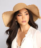 Summer Glow Floppy Straw Hat