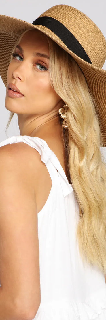 Embraced In Glamour Straw Hat