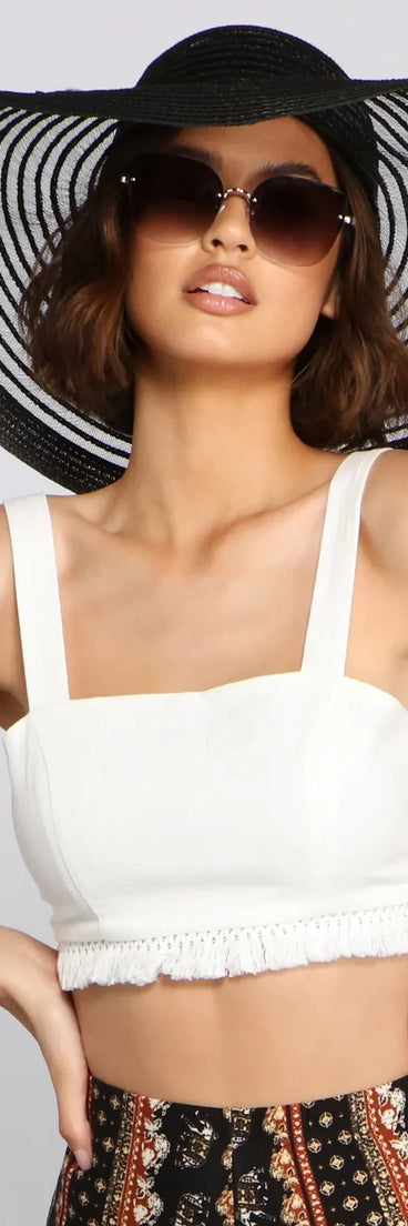 Beach Please Floppy Hat