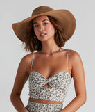 In Town Large Straw Floppy Hat