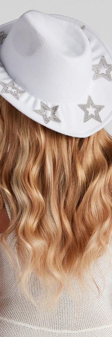 Yee-Haw Glam Rhine Star Cowboy Hat