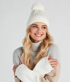 Pearl Me Up Faux Fur Pom Beanie