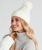 Pearl Me Up Faux Fur Pom Beanie