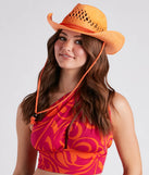 Summertime Babe Straw Cowboy Hat