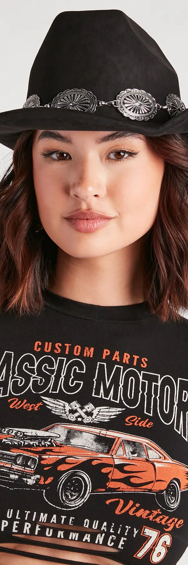 Western Threads Faux Suede Cowboy Hat