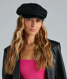 Add a touch of seasonal charm to your winter wardrobe with the Chic Fall Vibes Cabby Hat, a black cold-weather accessory that effortlessly completes your seasonal looks!