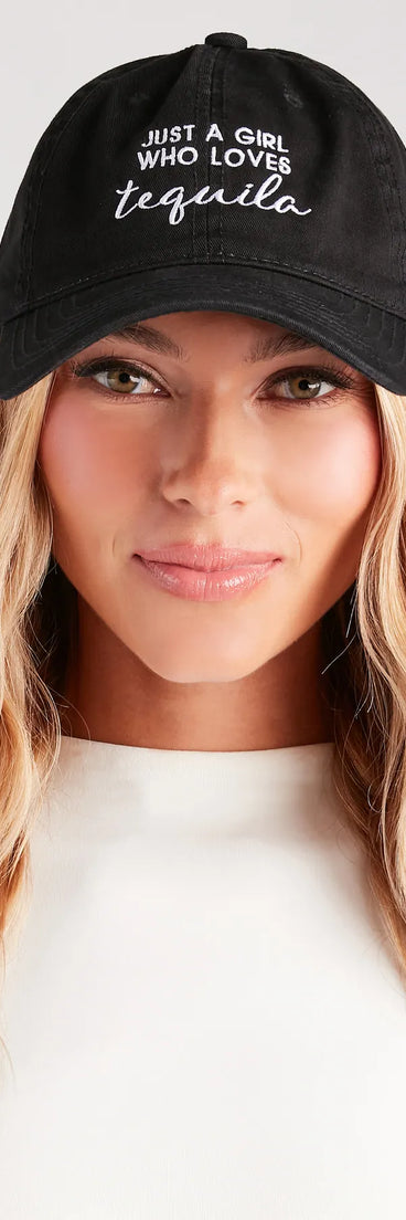 Just A Girl Who Loves Tequila Baseball Cap