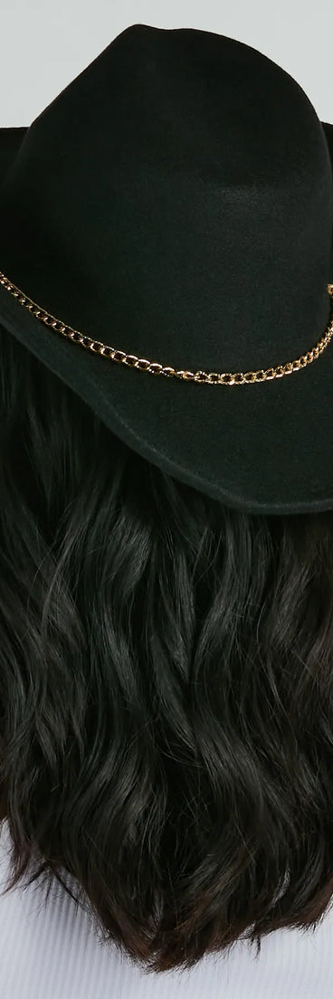 Rodeo-Ready Chain-Trim Cowboy Hat