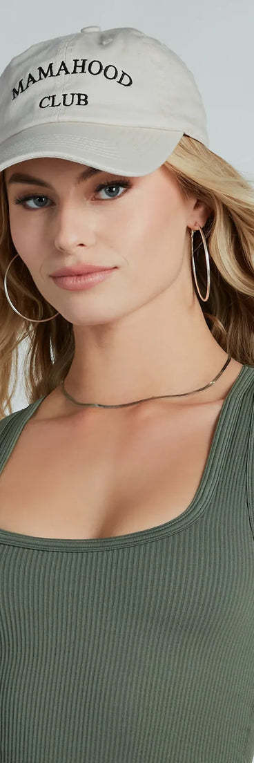 Mamahood Club Baseball Cap