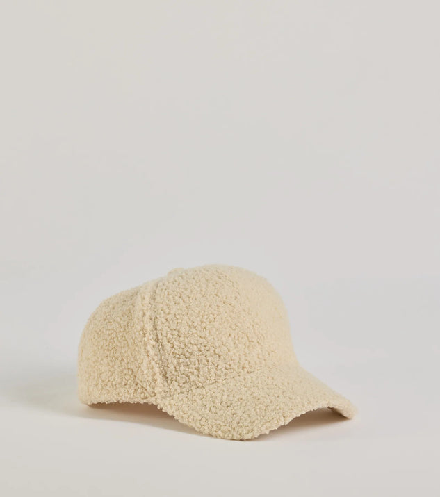Add a touch of seasonal charm to your winter wardrobe with the Toasty Vibes Faux Sherpa Baseball Cap, a ivory cold-weather accessory that effortlessly completes your seasonal looks!