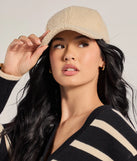 Toasty Vibes Faux Sherpa Baseball Cap