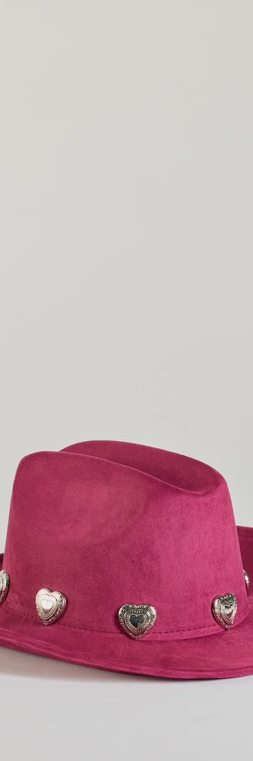 
Upgrade your style game for 2025 with the Western Heart Faux Suede Cowboy Hat in wine, perfect for any fashion-forward wardrobe.