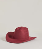 
Upgrade your style game for 2025 with the Western Glam Faux Wool Cowboy Hat in wine, perfect for any fashion-forward wardrobe.