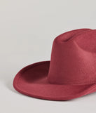 
Upgrade your style game for 2025 with the Western Glam Faux Wool Cowboy Hat in wine, perfect for any fashion-forward wardrobe.
