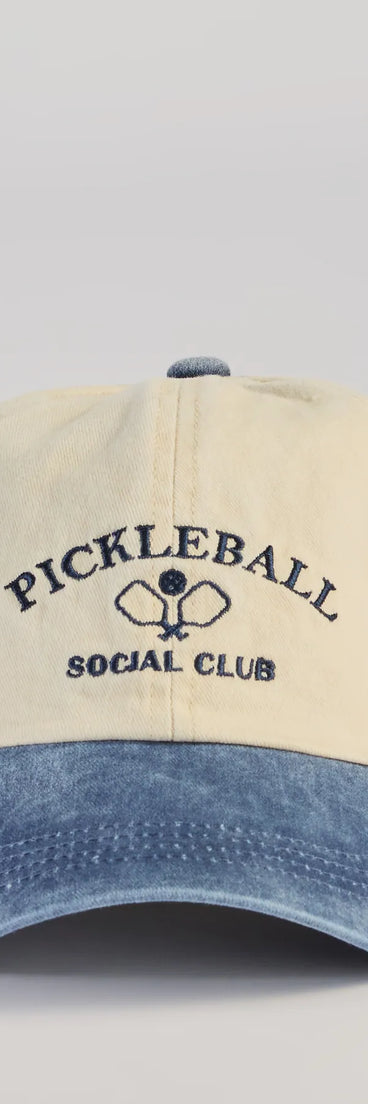 
Upgrade your style game for 2025 with the Pickleball Social Club Baseball Cap in ivory, perfect for any fashion-forward wardrobe.