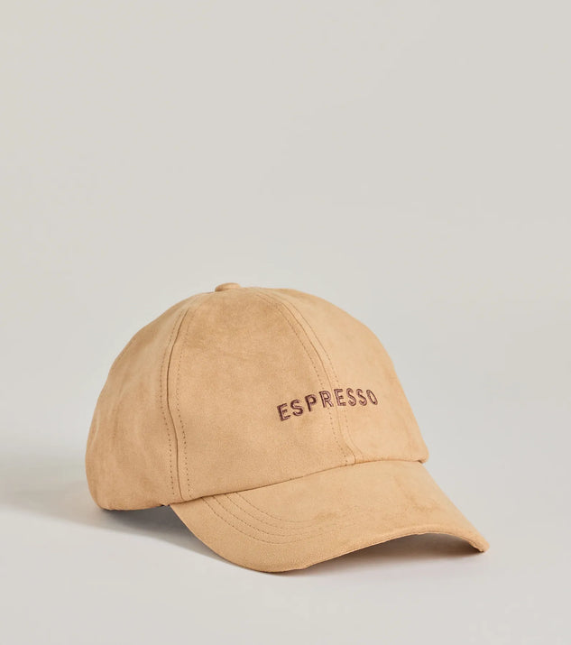
Upgrade your style game for 2025 with the Faux Suede Espresso Script Cap in beige, perfect for any fashion-forward wardrobe.