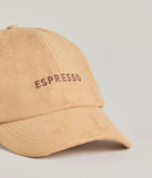 
Upgrade your style game for 2025 with the Faux Suede Espresso Script Cap in beige, perfect for any fashion-forward wardrobe.