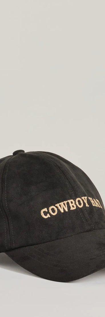 
Upgrade your style game for 2025 with the Western Chic Faux Suede Cowboy Script Hat in black, perfect for any fashion-forward wardrobe.