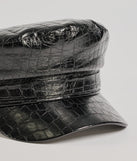 
Upgrade your style game for 2025 with the Edgy Sleek Croc-Embossed Cabbie Hat in black, perfect for any fashion-forward wardrobe.
