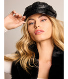 
Upgrade your style game for 2025 with the Edgy Sleek Croc-Embossed Cabbie Hat in black, perfect for any fashion-forward wardrobe.