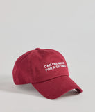 Can I Be Mean For A Second Script Baseball Cap