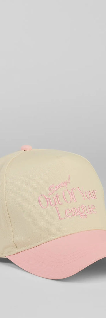 Get inspired with the Sorry Out Of Your League Baseball Cap, a feed-worthy pink piece that’s part of Windsor's updated and curated women’s clothing edit packed with must-have fall outfit ideas.