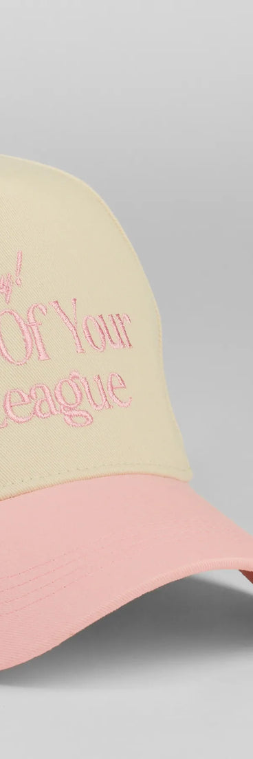 Get inspired with the Sorry Out Of Your League Baseball Cap, a feed-worthy pink piece that’s part of Windsor's updated and curated women’s clothing edit packed with must-have fall outfit ideas.