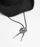 The On The Prairie Bolo Cowboy Hat in black brings edge and energy to your vibe, ready to elevate any festival look or concert outfit.