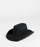 The On The Prairie Bolo Cowboy Hat in black brings edge and energy to your vibe, ready to elevate any festival look or concert outfit.